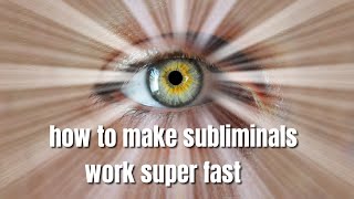 Make Subliminals Work FAST Subliminal Affirmations Speed Boost [upl. by Sherri]