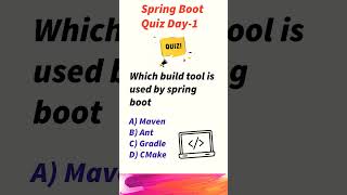 JAVA SPRING BOOT QUIZ  DAY 1 SUBSCRIBE springframework springtest springboot javaclass spring [upl. by Conlan]