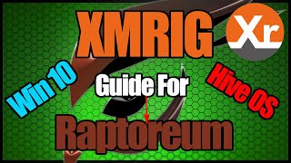 How To Mine RAPTOREUM With XMRIG  Windows 10 HiveOS [upl. by Dyrraj225]