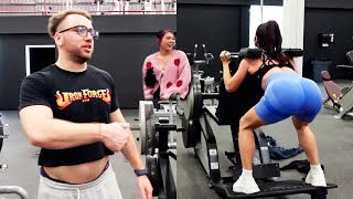 Mizkif cant believe Fandy squats more than him [upl. by Aldarcy]