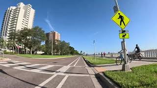 Cycling Bayshore Blvd Tampa Florida [upl. by Thurlough]