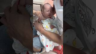 Cutebaby 🧚 Baby vaccine action at hospital 🏥 to funny 😂 baby love family cute happy shorts [upl. by Evey376]