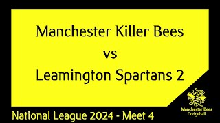 Killer Bees vs Spartans 2  Dodgeball National League 2024  Meet 4 [upl. by Krebs528]