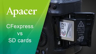 CFexpress vs SD Cards Explained by Apacer Ft the Canon EOS R5 [upl. by Arrol]