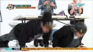 130410 Weekly Idol E90 SHINee Push up Battle [upl. by Huberty906]