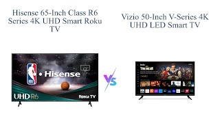 Hisense 65Inch Roku TV vs VIZIO 50Inch Smart TV 🌟 Comparison 2022 📺 [upl. by Eenaj518]