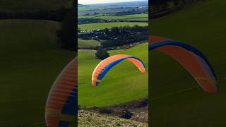 Paraglider with routine landing 👍 [upl. by Yroj]