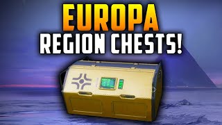 Destiny 2  All Europa Golden Chest Locations Region Chests [upl. by Cilka]