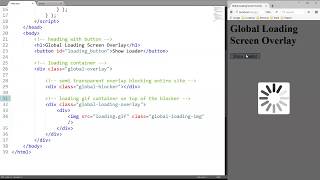 codingspeedrun Global Loading Screen Overlay HTML CSS JS [upl. by Daeriam]
