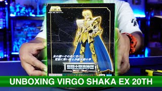 UNBOXING SHAKA DE VIRGO MYTH CLOTH EX 20th REVIVAL 20th ANNIVERSARY JAPAN GEEK [upl. by Aliek]