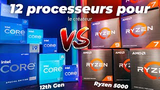 Comparaison ULTIME des processeurs Intel de 12e génération et Ryzen 5000 pour les créateurs [upl. by Zohara]