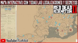 RDR2  Mapa Interactivo Con Todas Las Localizaciones  Huesos Easter Eggs Tumbas y Mucho Mas [upl. by Margit779]