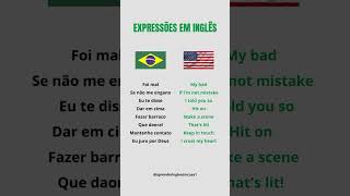 EXPRESSÕES EM INGLÊS [upl. by Eenram]