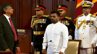 Sri Lankan leftist leader sworn in after landslide election win  AFP [upl. by Clower15]