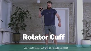 Unilateral rotator cuff stående på elastrik [upl. by Aisad]