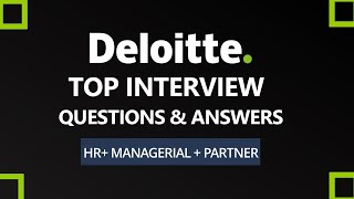 Deloitte Interview Questions and Answers 2024  Deloitte Interview Process  HR MR [upl. by Sitsuj]