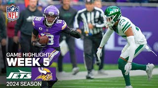 New York Jets vs Minnesota Vikings  2024 Week 5 Game Highlights [upl. by Macswan]