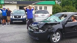 Returning Destroyed Rental Cars Prank [upl. by Notrub]