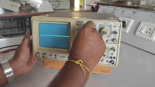 Cathode Ray Oscilloscope  Demonstration  Analog  CRO  PART 1 [upl. by Isoais692]