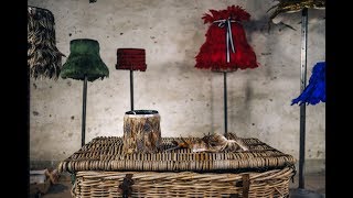 How to make a lampshade with feather fringe [upl. by Shalna491]