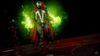 Mortal Kombat 11  Spawn  All Intros Skins Victories amp Gear [upl. by Nahtahoj]