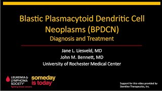 Blastic Plasmacytoid Dendritic Cell Neoplasm BPDCN  Diagnosis and Treatment [upl. by Ahsatel]