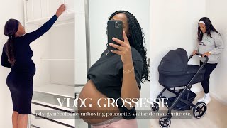 VLOG GROSSESSE RDV GYNÉCOLOGUE UNBOXING POUSSETTE  VALISE DE MATERNITÉ etc [upl. by Aldora]