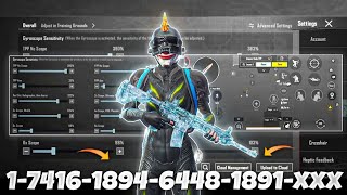 NEW UPDATE 34🔥BEST SENSITIVITY CODE  CONTROL SETTINGS BGMIPUBG MOBILE [upl. by Christos]