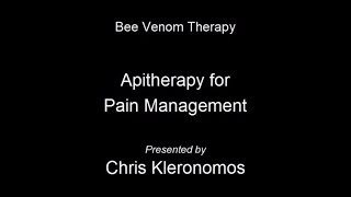 Bee Venom Therapy Apitherapy for Pain Management Feat Chris Kleronomos [upl. by Narud]