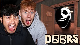 DROPOUTS PLAY SCARY GAME ROBLOX DOORS [upl. by Kirst338]