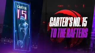 Toronto Raptors retire Vince Carters Number  FULL CEREMONY [upl. by Ennasil]