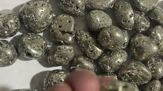 Pyrite Tumbled Stone Gemstone Crystal [upl. by Ahswat802]