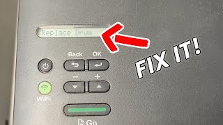 How to Fix REPLACE DRUM Error Message on Brother Printer [upl. by Brady]