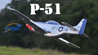 Dynam P51 V2 Maiden Flight Radio Control ParkFlyer Model [upl. by Nosle288]