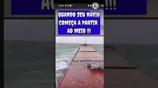 Quando um navio começa a partir ao meio  navio [upl. by Celine806]