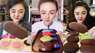 ASMR FAST EATING CHOCOLATE ICE CREAM MADE AT HOME  ASMR 아이스크림 먹기 [upl. by Lawrence]