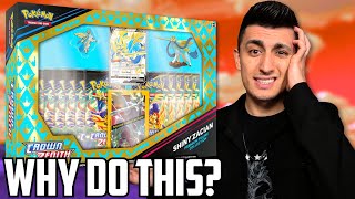 Pokemon HURT ME By Doing THIS Crown Zenith SHINY Zacian Box Opening [upl. by Ahaelam732]