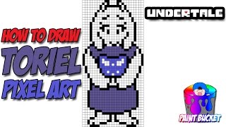 How to Draw Toriel Undertale  Drawing Undertale Pixel Art [upl. by Iam395]