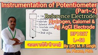 Reference Electrodes  Instrumentation of Potentiometer Part2  Analysis  BP102T  L68 [upl. by Bertilla566]