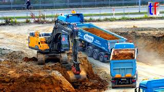 VOLVO EC380E NL Loads Tipper Trailer Trucks  Sattelkipper Germany 2017 [upl. by Llyrehc]