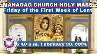 CATHOLIC MASS OUR LADY OF MANAOAG CHURCH LIVE MASS TODAY Feb 23 2024 540am Holy Rosary [upl. by Yeblehs]