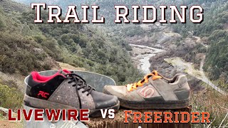 Trail riding RC Livewire vs Five Ten Freerider [upl. by Hanford]