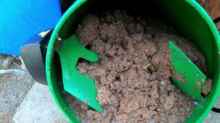 Easiest way to make mixture of sawdust and paper for your briquettes [upl. by Anipsed]