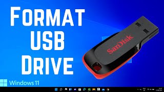 How To Format A USB Drive In Windows 11 [upl. by Leahcir]