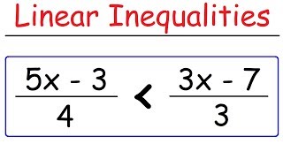 How To Solve Linear Inequalities [upl. by Volkan197]