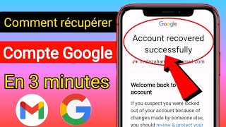 comment récupérer un compte Google  comment récupérer un compte Gmail  récupération Google 2024 [upl. by Waneta864]