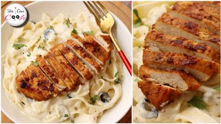 Fettuccine Alfredo Pasta Original Restaurant Recipe by YES I CAN COOK [upl. by Lrad311]