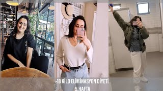 ELİMİNASYON DİYETİ 5HAFTA 2 GÜNLÜK VLOG  18 KİLO [upl. by Airdnala]