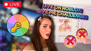 LIVE Playing ROBLOX with SUBSCRIBERS GIVE ME YOUR HARDEST CHALLENGES [upl. by Maghutte]