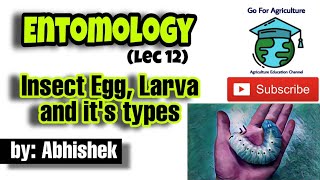 Insect Eggs larva and its types • Entomology lecture 12 • Go For Agriculture [upl. by Htederem]